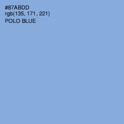 #87ABDD - Polo Blue Color Image